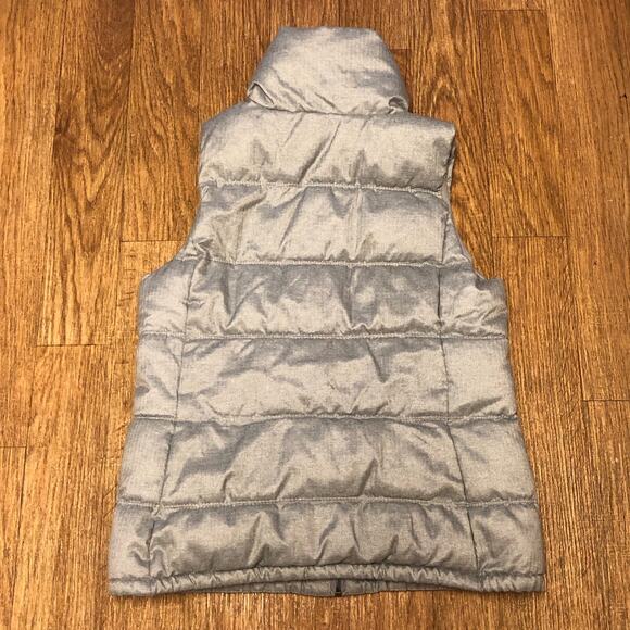 Old Navy Heathered Gray Quilted Frost Free Sleeveless Puffer Vest Size Medium - Picture 6 of 10